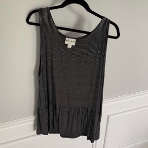 Plus Size Sleeveless Peplum Top